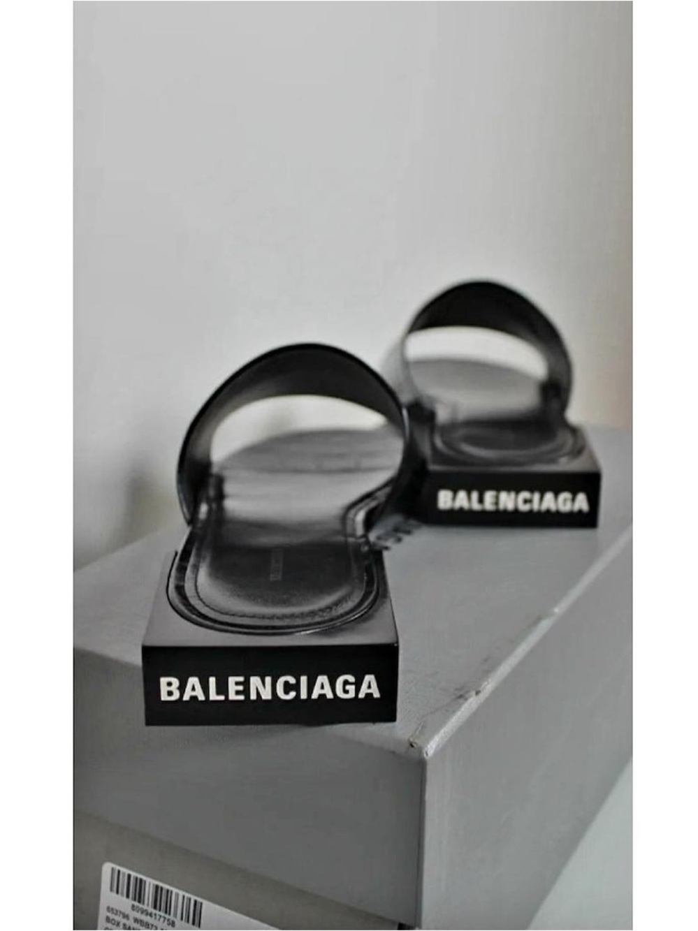Balenciaga croc 🐊 Black Platform Logo Slide Sandals. NWOT ! No box! 37